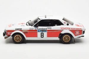 Toyota Celica 2000 GT RA21 #8 H. Mikkola / A. Hertz Lombard RAC Rally 1977 Otto 1:18 OT1044 Resin — billede 3 af 6