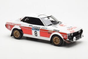 Toyota Celica 2000 GT RA21 #8 H. Mikkola / A. Hertz Lombard RAC Rally 1977 Otto 1:18 OT1044 Resin — billede 4 af 6