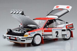 Toyota Celica GT-Four ST165 #2 C. Sainz / L. Moya Winner Rally Monte Carlo 1991 Kyosho 1:18 08961B Metal — billede 2 af 12