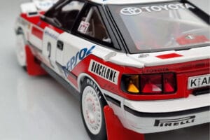 Toyota Celica GT-Four ST165 #2 C. Sainz / L. Moya Winner Rally Monte Carlo 1991 Kyosho 1:18 08961B Metal — billede 9 af 12