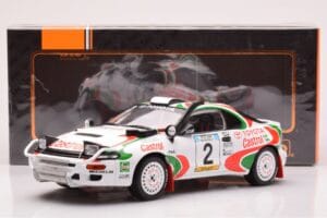 Toyota Celica Turbo 4WD ST185 #2 M. Alén / I. Kivimäki Safari Rally 1993 IXO 1:18 18RMC150B Metal — billede 6 af 6