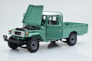 Toyota Land Cruiser 40 4x4 Pickup Grøn Kyosho 1:18 08958FG Metal — billede 2 af 8