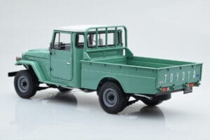 Toyota Land Cruiser 40 4x4 Pickup Grøn Kyosho 1:18 08958FG Metal — billede 7 af 8