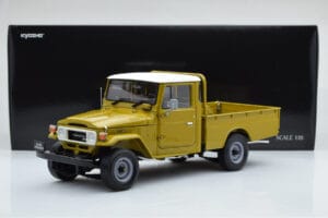 Toyota Land Cruiser 40 4x4 Pickup Oliven Kyosho 1:18 08958K Metal — billede 8 af 8
