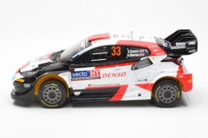 Toyota GR Yaris Rally1 #33 E. Evans / S. Martin Rally Finland 2023 IXO 1:18 18RMC174A Metal — billede 3 af 6