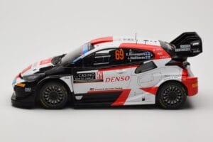 Toyota GR Yaris Rally1 #69 K. Rovanpera / J. Halttunen Rally Monte Carlo World Champion 2023 IXO 1:18 18RMC152B Metal — billede 3 af 6