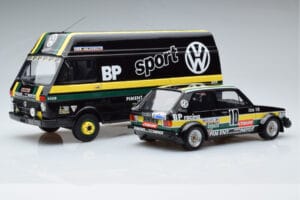 Volkswagen LT35 + Golf 1 GTI Group 2 Black Otto 1:18 OT353 Resin — billede 2 af 6