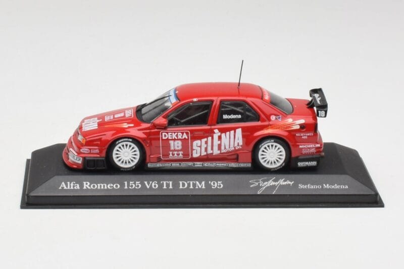 Alfa Romeo 155 V6 TI #18 Euroteam Modena DTM 1995 Minichamps 1:43 Alfa Romeo 155 V6 TI #18 Euroteam Modena DTM 1995 Minichamps 1:43 430950318 Metal