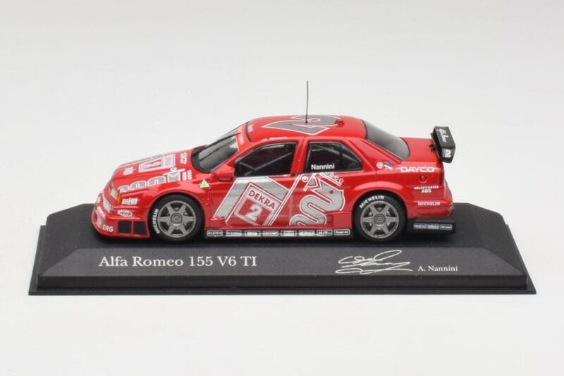 Alfa Romeo 155 V6 TI #2 Team Alfa Corse A. Nannini DTM 1994 Minichamps 1:43 Alfa Romeo 155 V6 TI #2 Team Alfa Corse A. Nannini DTM 1994 Minichamps 1:43 430940202 Metal