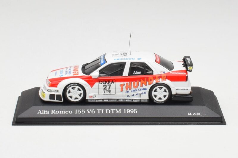 Alfa Romeo 155 V6 TI #27 M. Alen Presentation DTM 1995 Minichamps 1:43 430950227 Metal
