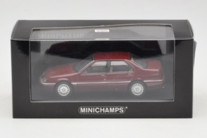 Alfa Romeo 164 3.0 Super V6 Mørkerød Minichamps 1:43 436120700 Metal — billede 4 af 4