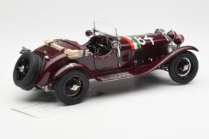 Alfa Romeo 1750 GS Spider #84 T. Nuvolari / B. Guidotti Mille Miglia Winner 1930 CMC 1:18 M-141 Metal — billede 2 af 6