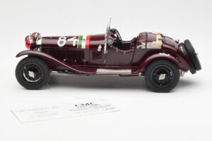 Alfa Romeo 1750 GS Spider #84 T. Nuvolari / B. Guidotti Mille Miglia Winner 1930 CMC 1:18 M-141 Metal — billede 3 af 6