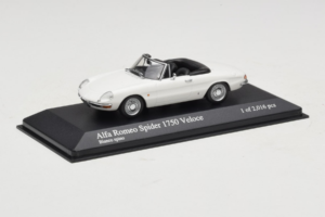 Alfa Romeo 1750 Spider Veloce Hvid Minichamps 1:43 400120530 Metal — billede 2 af 4