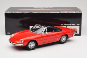 Alfa Romeo 2000 Spider Rød Minichamps 1:18 180120930 Metal — billede 8 af 8
