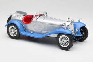 Alfa Romeo 2300 Spider Sølvblå Bburago 1:18 3008 Metal — billede 6 af 8