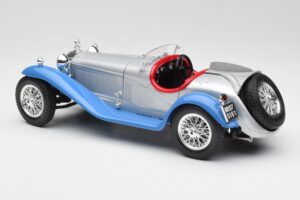 Alfa Romeo 2300 Spider Sølvblå Bburago 1:18 3008 Metal — billede 7 af 8