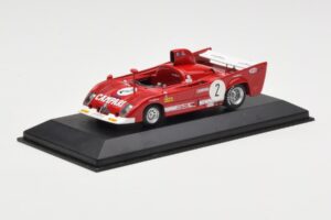 Alfa Romeo 33 TT 12 #2 A. Merzario / J. Laffite 1000km Monza Winner 1975 Minichamps 1:43 403751202 Metal — billede 2 af 4