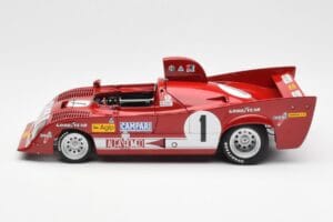 Alfa Romeo 33TT 12 #1 A. Merzario / J. Laffite 1000km Nurburgring Winner 1975 AUTOart 1:18 87505 Metal — billede 4 af 8