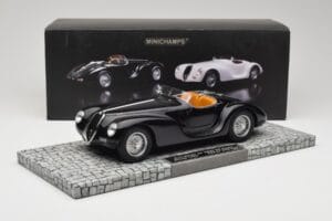 Alfa Romeo 6C 2500 SS Corsa Spider Sort Minichamps 1:18 107120231 Metal — billede 6 af 6