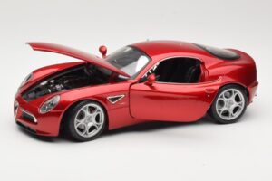 Alfa Romeo 8C Competizione Rød Bburago 1:18 18-11021 Metal — billede 2 af 8