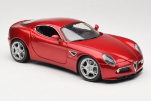Alfa Romeo 8C Competizione Rød Bburago 1:18 18-11021 Metal — billede 6 af 8