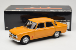 Alfa Romeo Giulia 1300 Super Orange Minichamps 1:18 180120900 Metal — billede 8 af 8