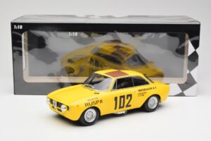 Alfa Romeo GTA 1300 #102 Squadra Corse R. Zanetti / M. Ruspa / Monzeglio Targa Florio 1971 Minichamps 1:18 155711202 Metal — billede 6 af 6