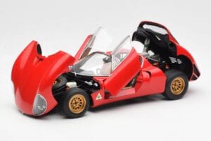Alfa Romeo 33 Stradale Rød AUTOart 1:18 70191 Metal — billede 2 af 8