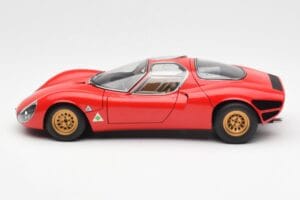 Alfa Romeo 33 Stradale Rød AUTOart 1:18 70191 Metal — billede 4 af 8