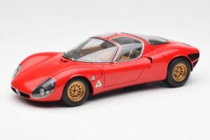 Alfa Romeo 33 Stradale Rød AUTOart 1:18 70191 Metal