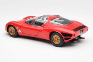 Alfa Romeo 33 Stradale Rød AUTOart 1:18 70191 Metal — billede 7 af 8