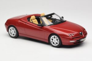 Alfa Romeo Spider 916 Proteo Red Metallic Norev 1:18 187854 Metal — billede 4 af 6