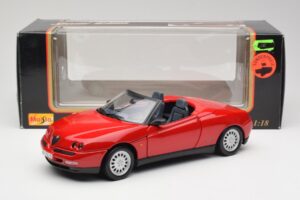 Alfa Romeo Spider 916 Alfa Rød Maisto 1:18 50278 Metal — billede 8 af 8