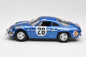 Alpine A110 1600S #28 Alpine-Renault O. Andersson / D. Stone Rally Monte Carlo 1971 Maisto 1:18 56033 Metal — billede 4 af 8