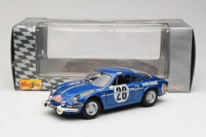 Alpine A110 1600S #28 Alpine-Renault O. Andersson / D. Stone Rally Monte Carlo 1971 Maisto 1:18 56033 Metal — billede 8 af 8