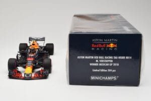 Aston Martin Red Bull Racing RB14 Tag Heuer #33 M. Verstappen Mexican GP 2018 Minichamps 1:18 110181933 Metal — billede 6 af 6