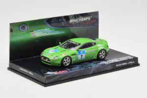 Aston Martin V8 Vantage N24 #7 U. Bez / Porritt / R. Meaden 24 Hours Nurburgring 2008 Minichamps 1:43 437081307 Metal — billede 2 af 4