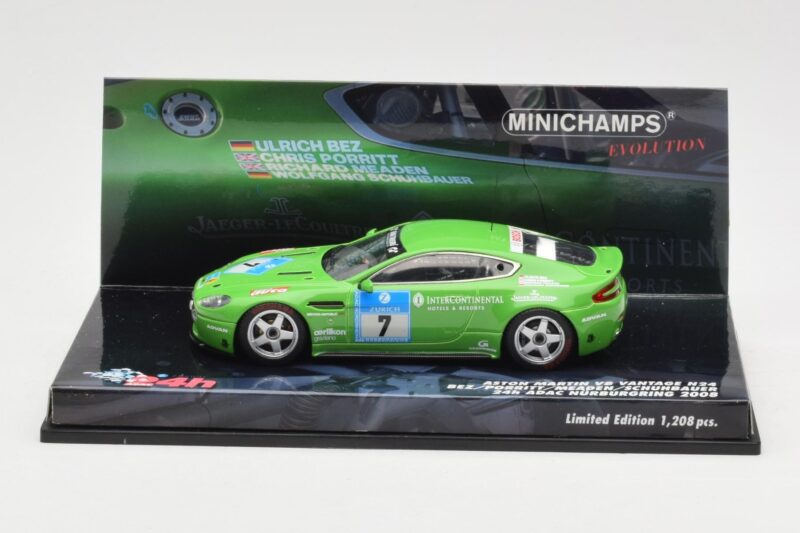 Aston Martin V8 Vantage N24 #7 U. Bez / Porritt / R. Meaden 24 Hours Nurburgring 2008 Minichamps 1:43 437081307 Metal