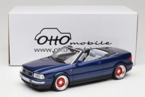 Audi 80 B4 Cabriolet Ming Blå Metallic Custom Wheels Otto 1:18 OT806-C Resin — billede 6 af 6