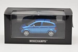 Audi A2 Light Blue Metallic Minichamps 1:43 AUDI007 Metal — billede 4 af 4