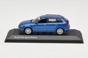Audi A3 8P Sportback Mauritius Blue Minichamps 1:43 5010403033 Metal