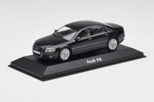 Audi A8 D3 Mauritius Blå Metallic Minichamps 1:43 5010508123 Metal — billede 2 af 4