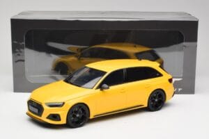 Audi RS4 B9 Avant 25-års Jubilæum Vegas Gul GT Spirit 1:18 GT935 Resin — billede 6 af 6