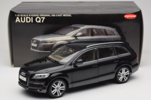 Audi Q7 Sort Kyosho 1:18 09221BK Metal — billede 8 af 8