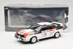 Audi Quattro #14 M. Mouton / F. Pons Winners Rally Sanremo 1981 Minichamps 1:18 155811114 Metal — billede 6 af 6