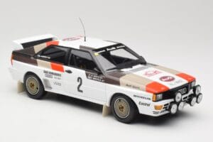 Audi Quattro A1 #2 H. Mikkola / A. Hertz Audi Sport Rally Monte Carlo 1983 Minichamps 1:18 155831102 Metal — billede 4 af 6