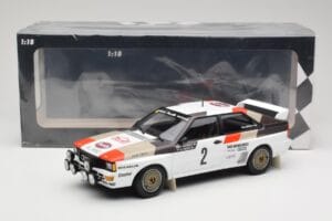 Audi Quattro A1 #2 H. Mikkola / A. Hertz Audi Sport Rally Monte Carlo 1983 Minichamps 1:18 155831102 Metal — billede 6 af 6