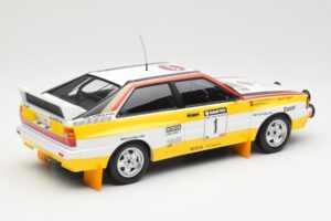 Audi Quattro A2 Audi Sport #1 W. Röhrl / C. Geistdörfer DNF Sanyo Rally of New Zealand 1984 Minichamps 1:18 155841101 Metal — billede 2 af 6