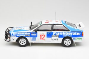 Audi Quattro A2 #12 H. Wittmann / R. Diekmann Safari Rally 1984 Sun Star 1:18 4246 Metal — billede 4 af 8